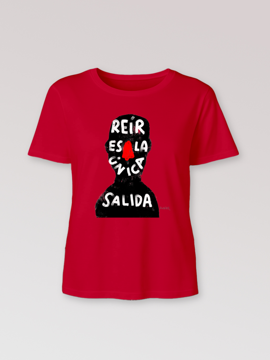Camiseta "Reír es la única salida"