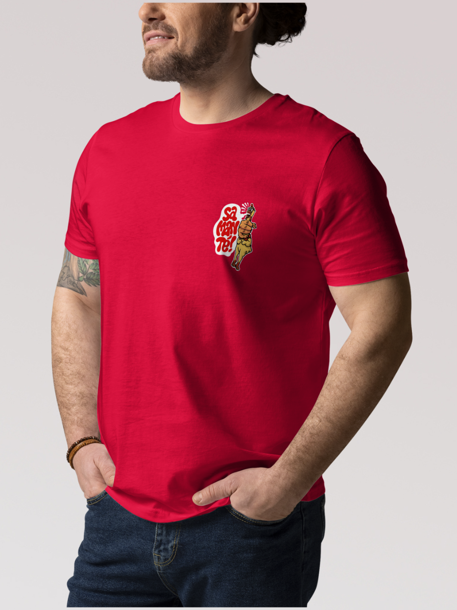 Camiseta "Palabra de pollo" Namasté