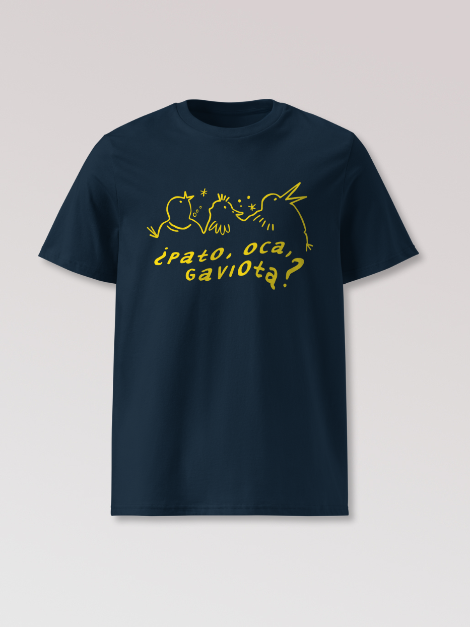 Camiseta "¿Pato, oca, gaviota?"