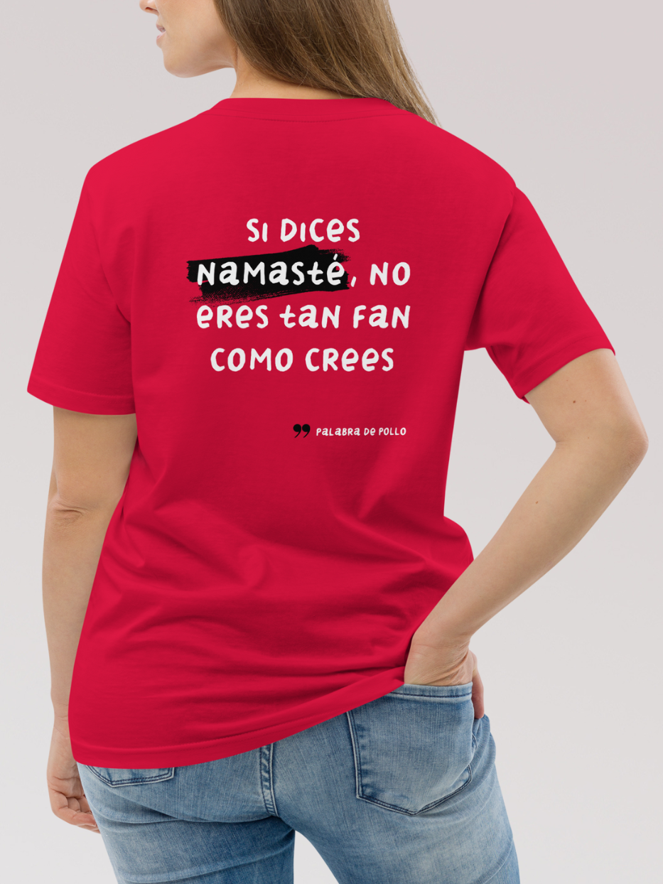 Camiseta "Palabra de pollo" Namasté