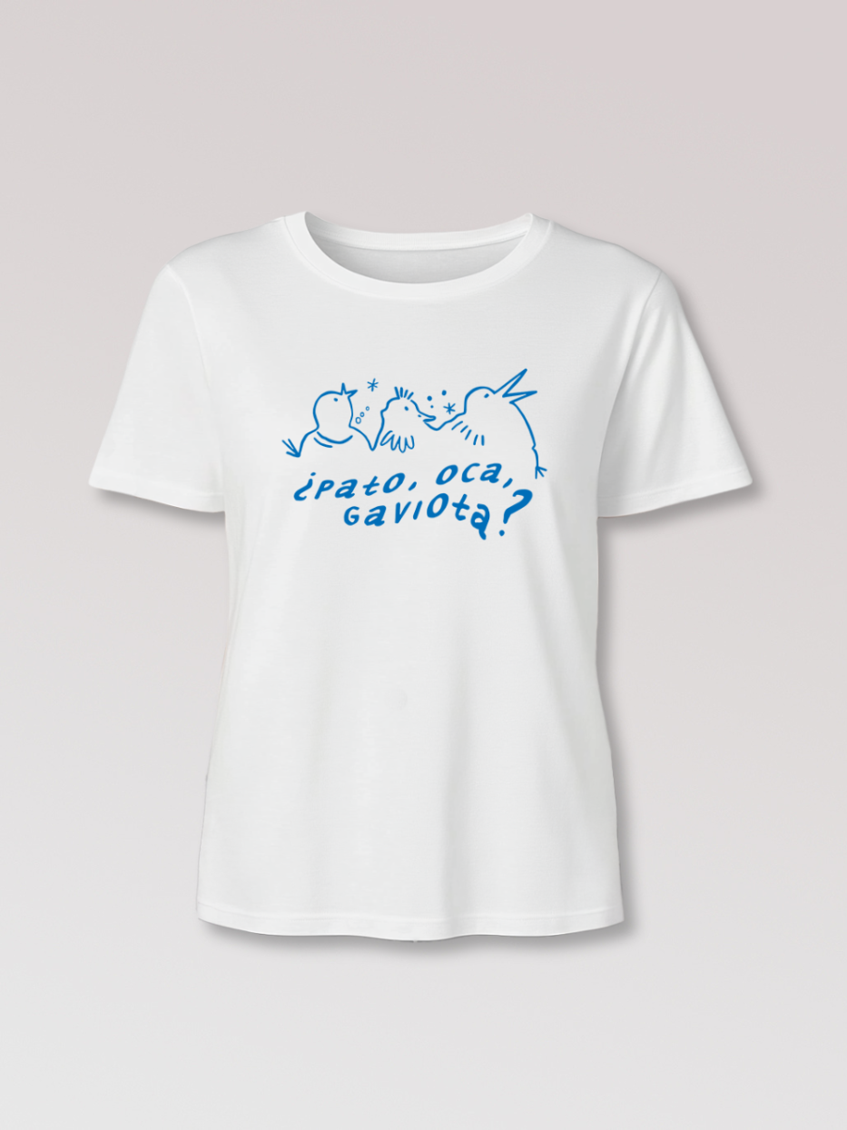 Camiseta "¿Pato, oca, gaviota?"