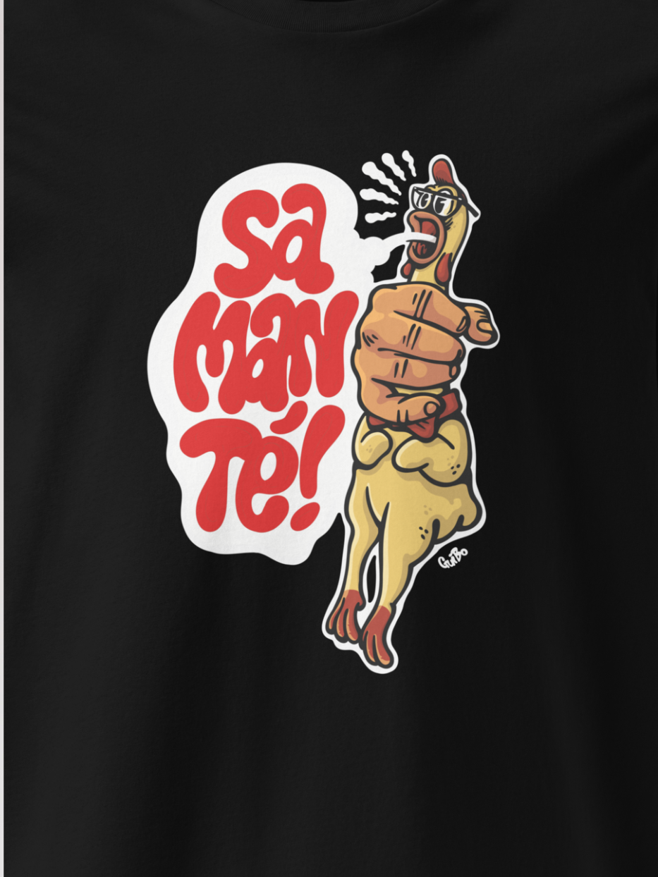 Camiseta "Palabra de pollo" Namasté
