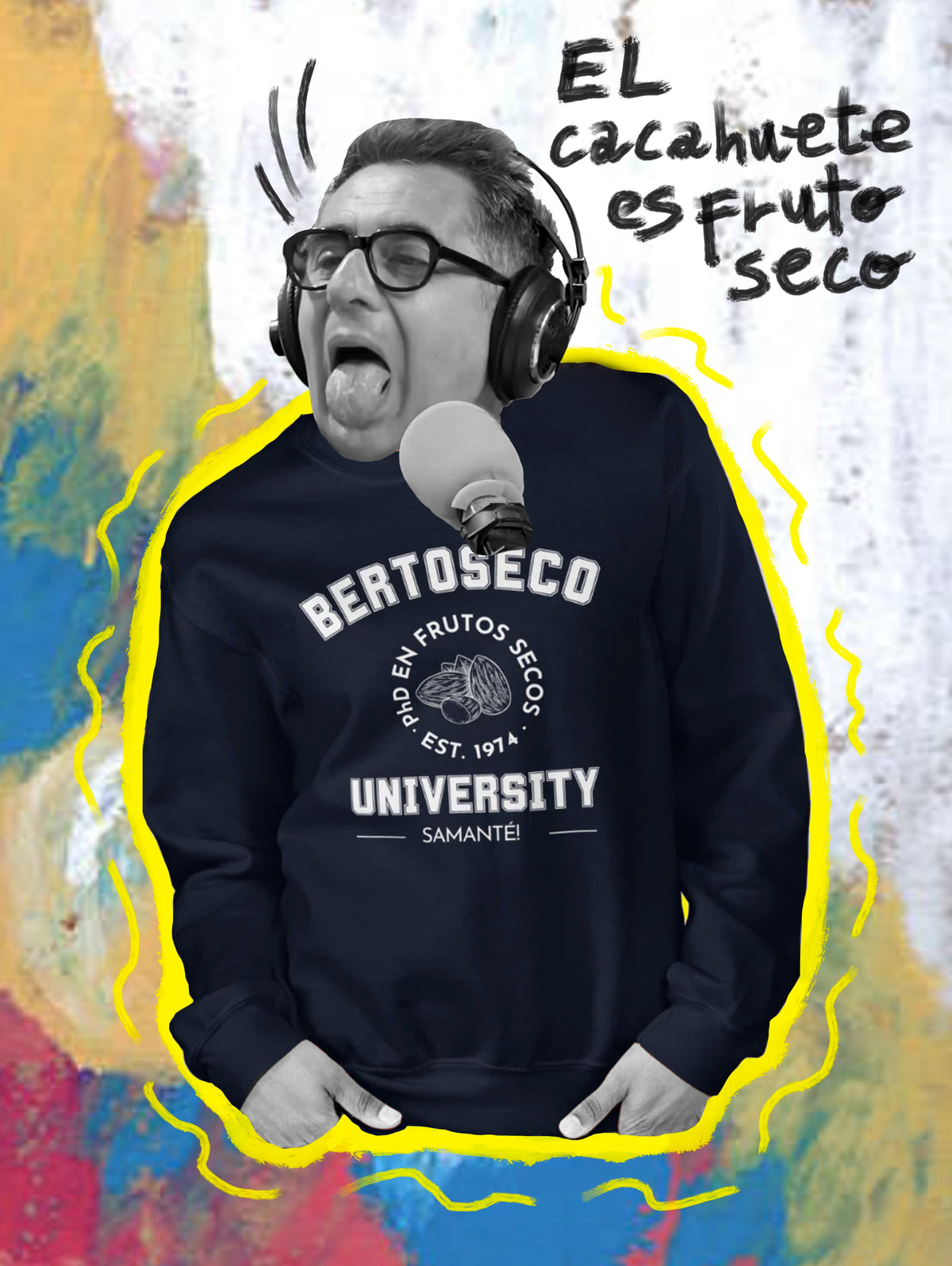 Sudadera "Bertoseco University" sin capucha