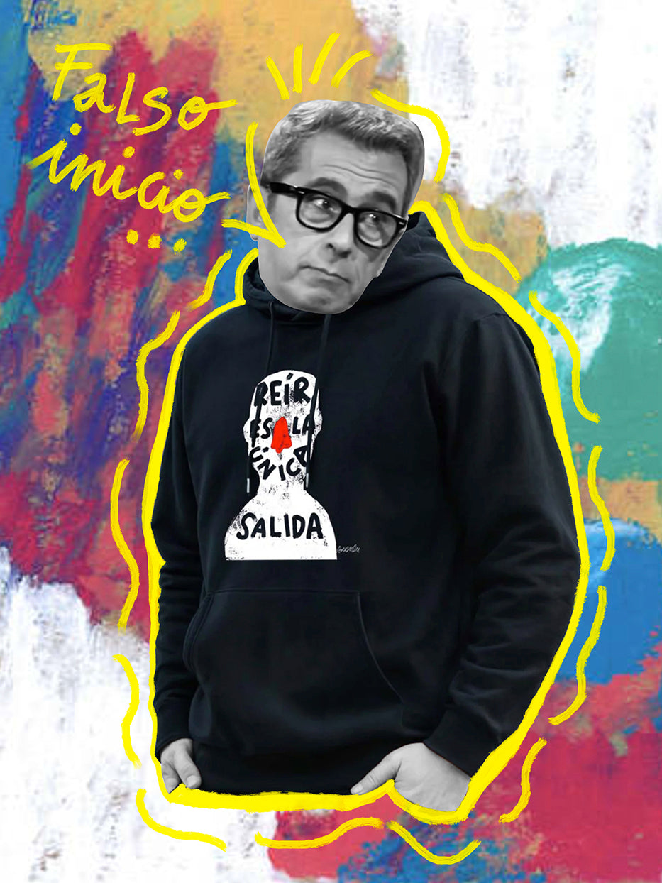Sudadera "Reír es la única salida"