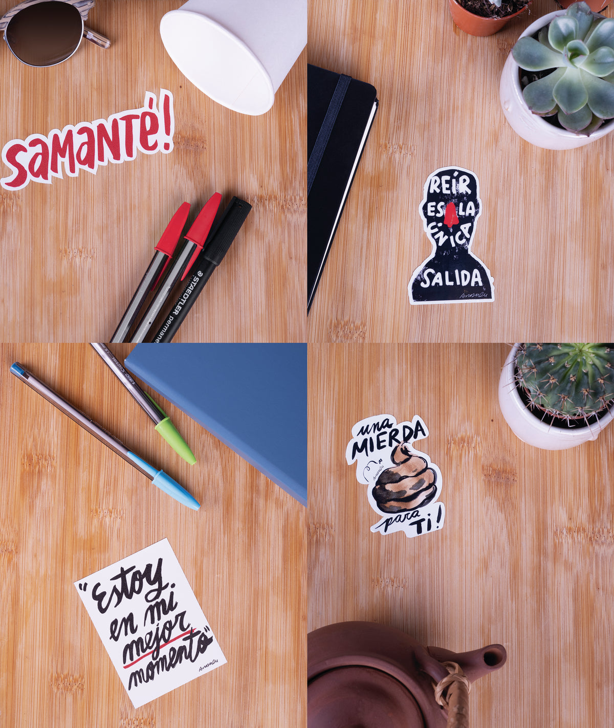 Pack de pegatinas blancas