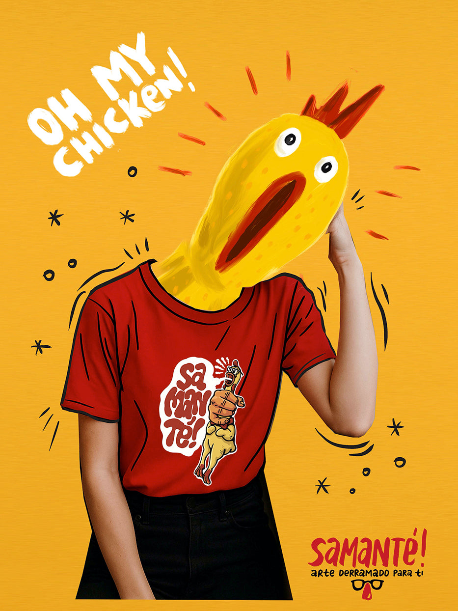 Camiseta "Pollo de goma" x Guibo