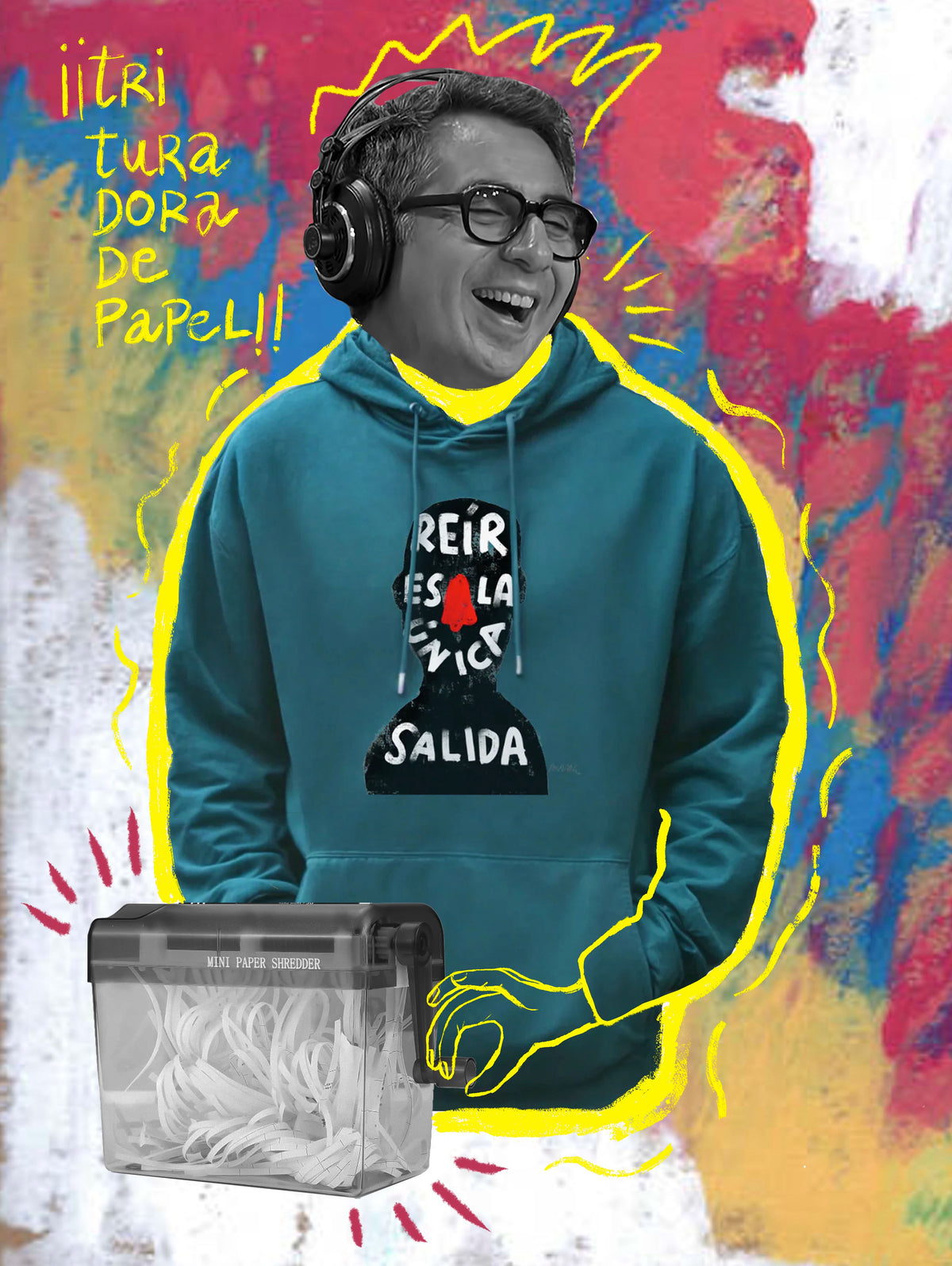 Sudadera "Reír es la única salida"