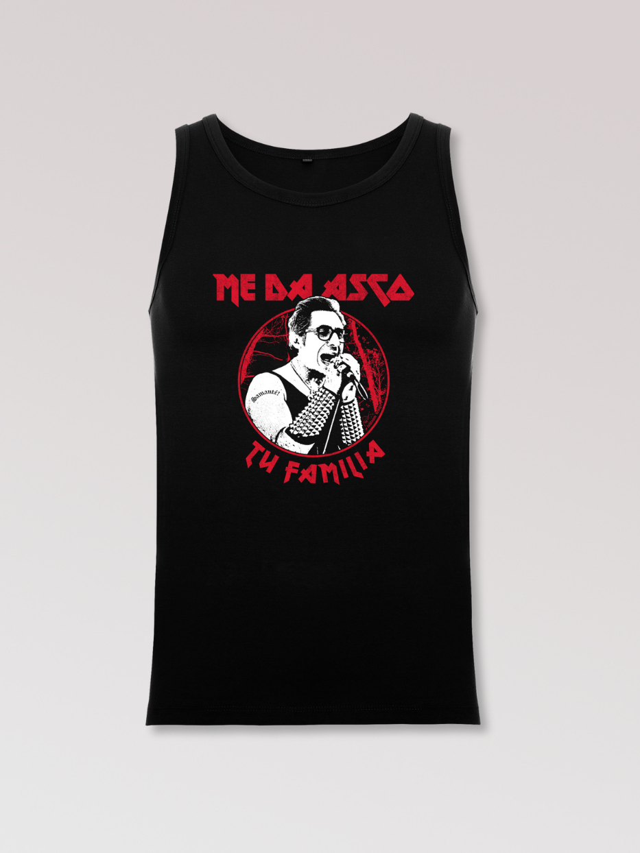 Camiseta de tirantes "Me da asco tu familia"