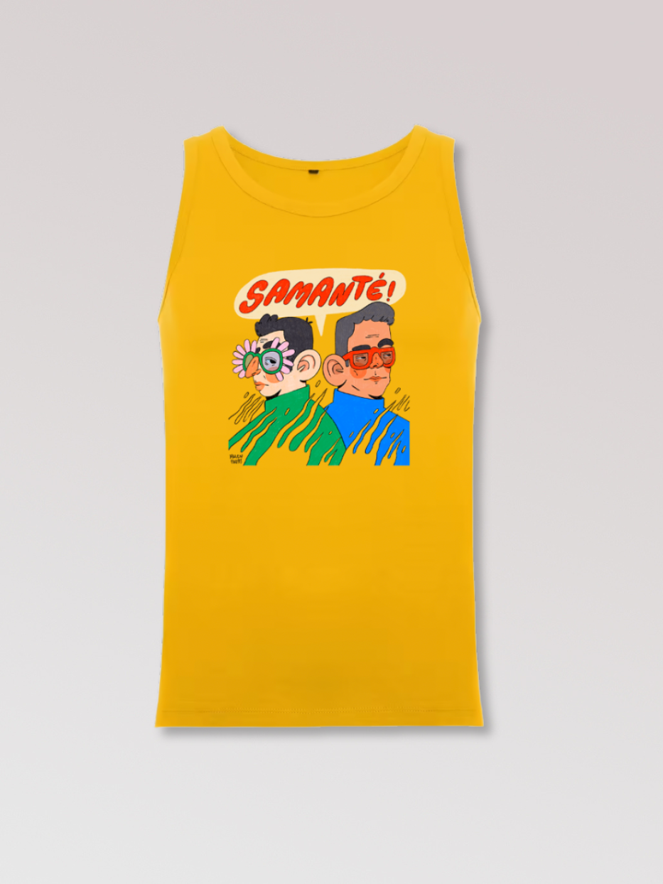 Camiseta de tirantes "Primavera Samanté!" x Malen