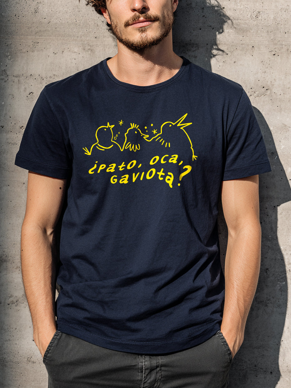 Camiseta "¿Pato, oca, gaviota?"