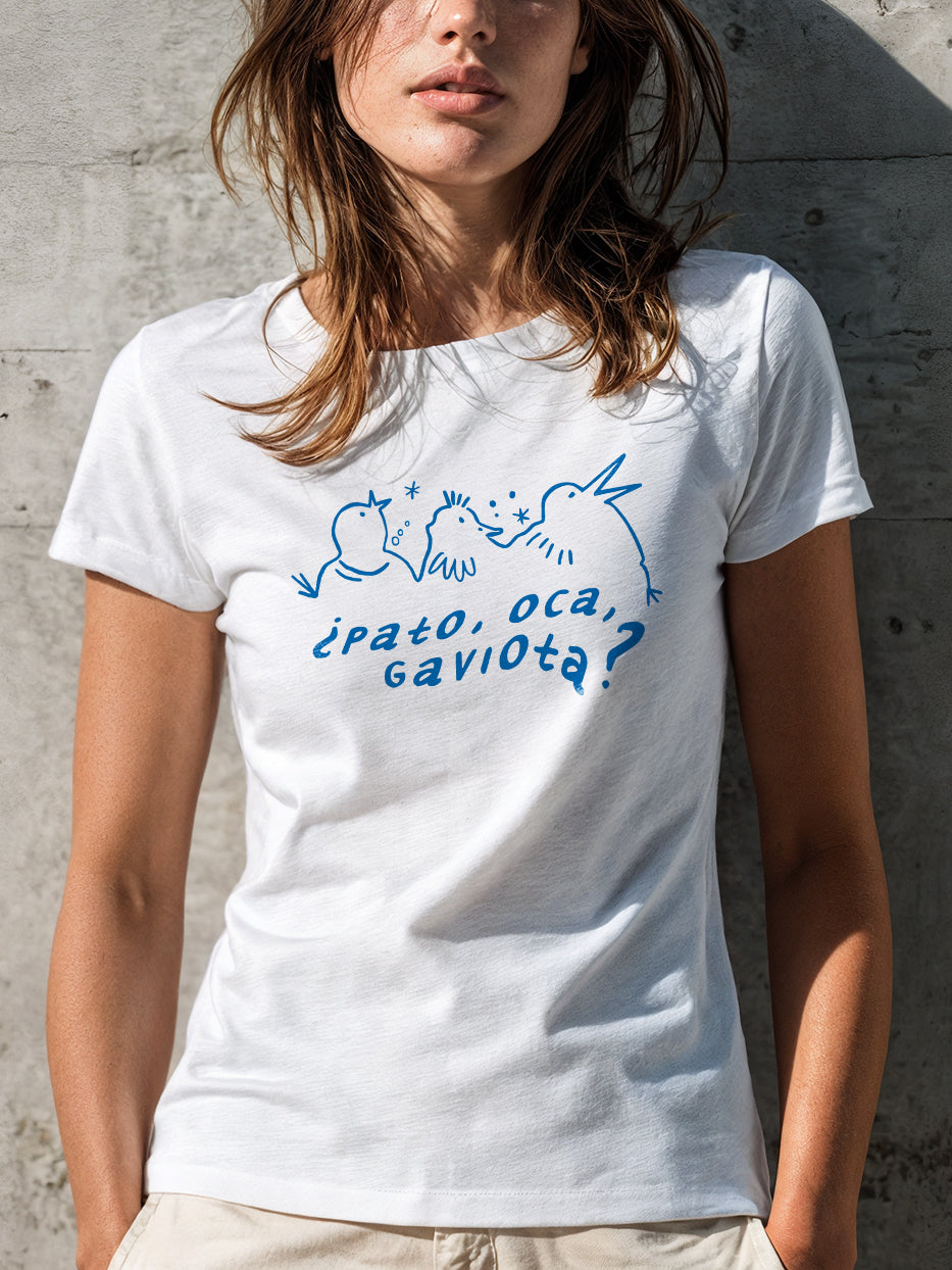 Camiseta "¿Pato, oca, gaviota?"