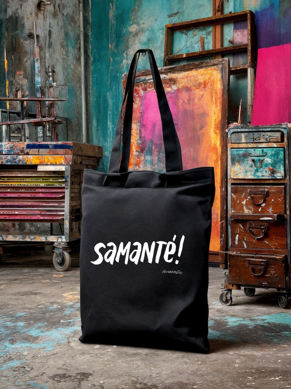 Tote Bag "Samanté!" Negra