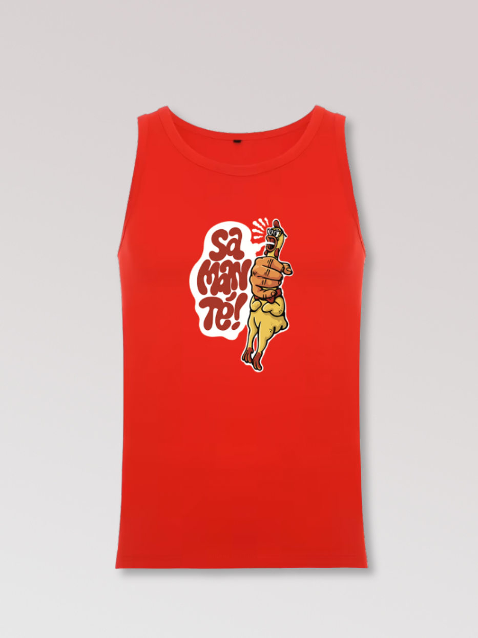 Camiseta de tirantes "Pollo de goma" x Guibo