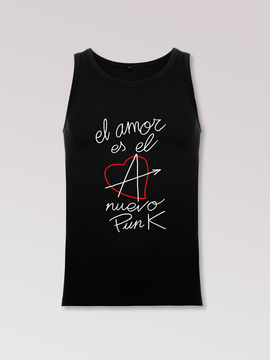 Camiseta de tirantes "El amor es el nuevo punk"