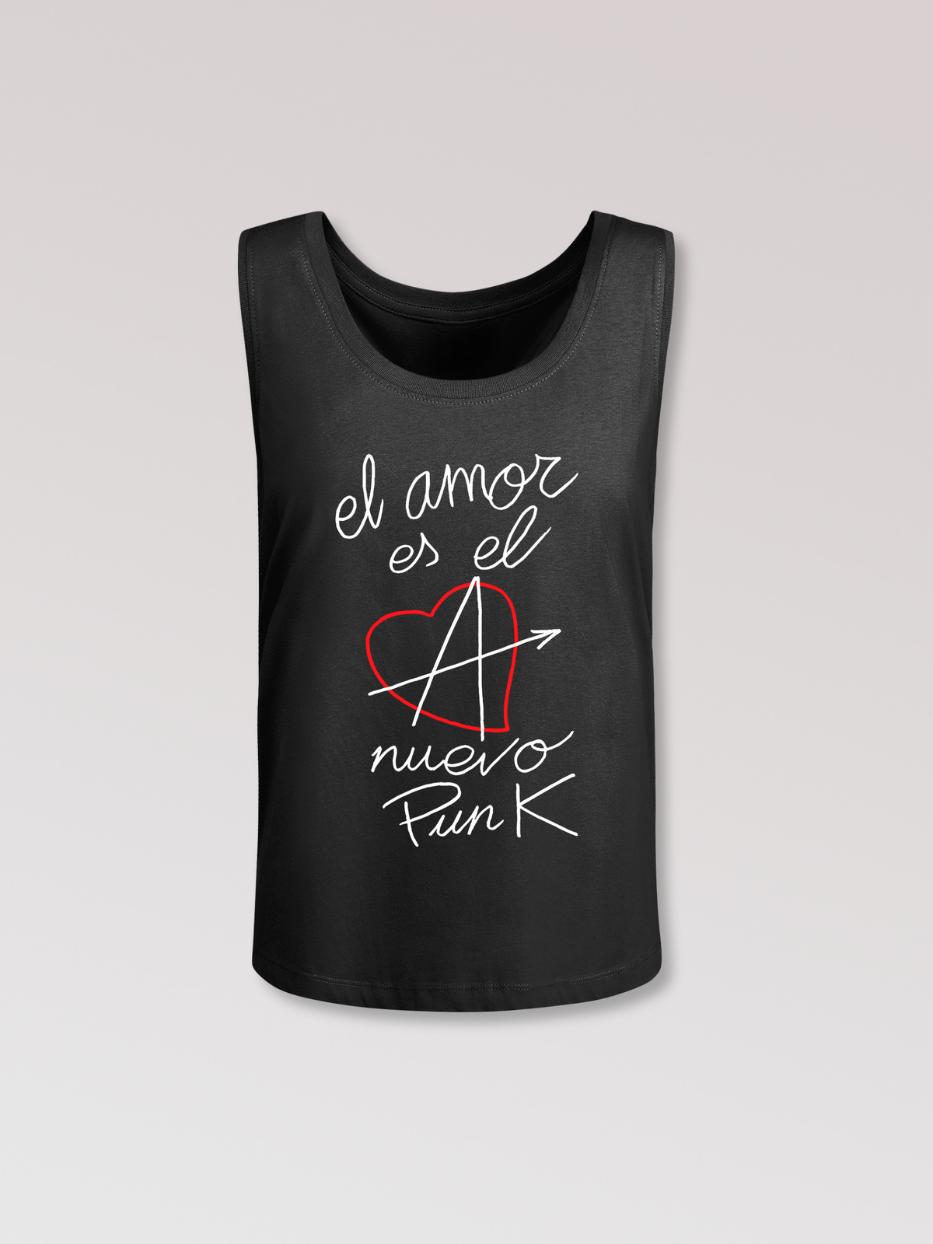 Camiseta de tirantes "El amor es el nuevo punk"