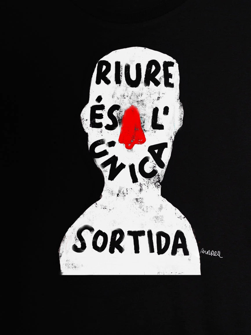 Camiseta infantil "Riure és l'única sortida"