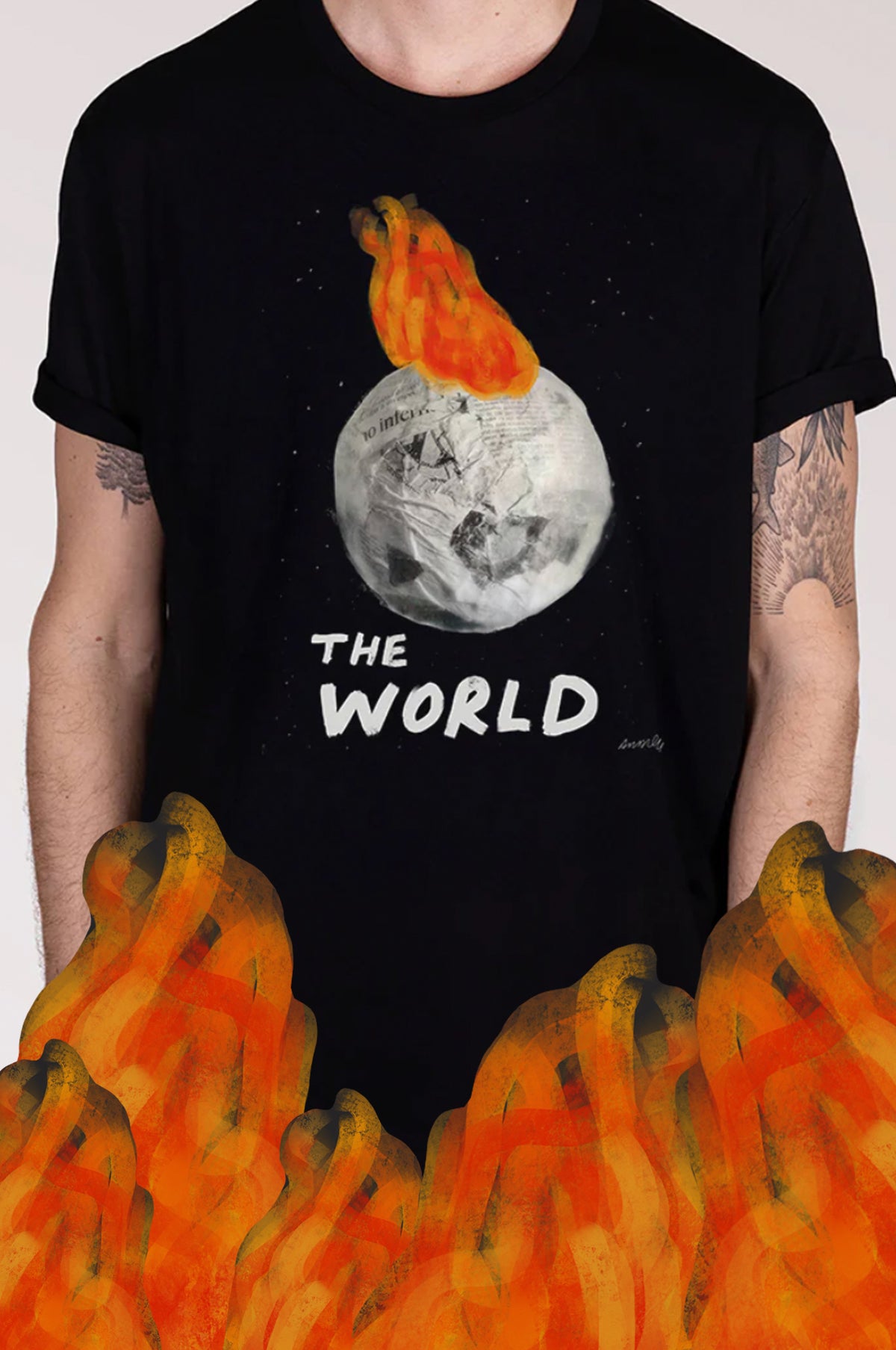 Camiseta "The World on Fire"