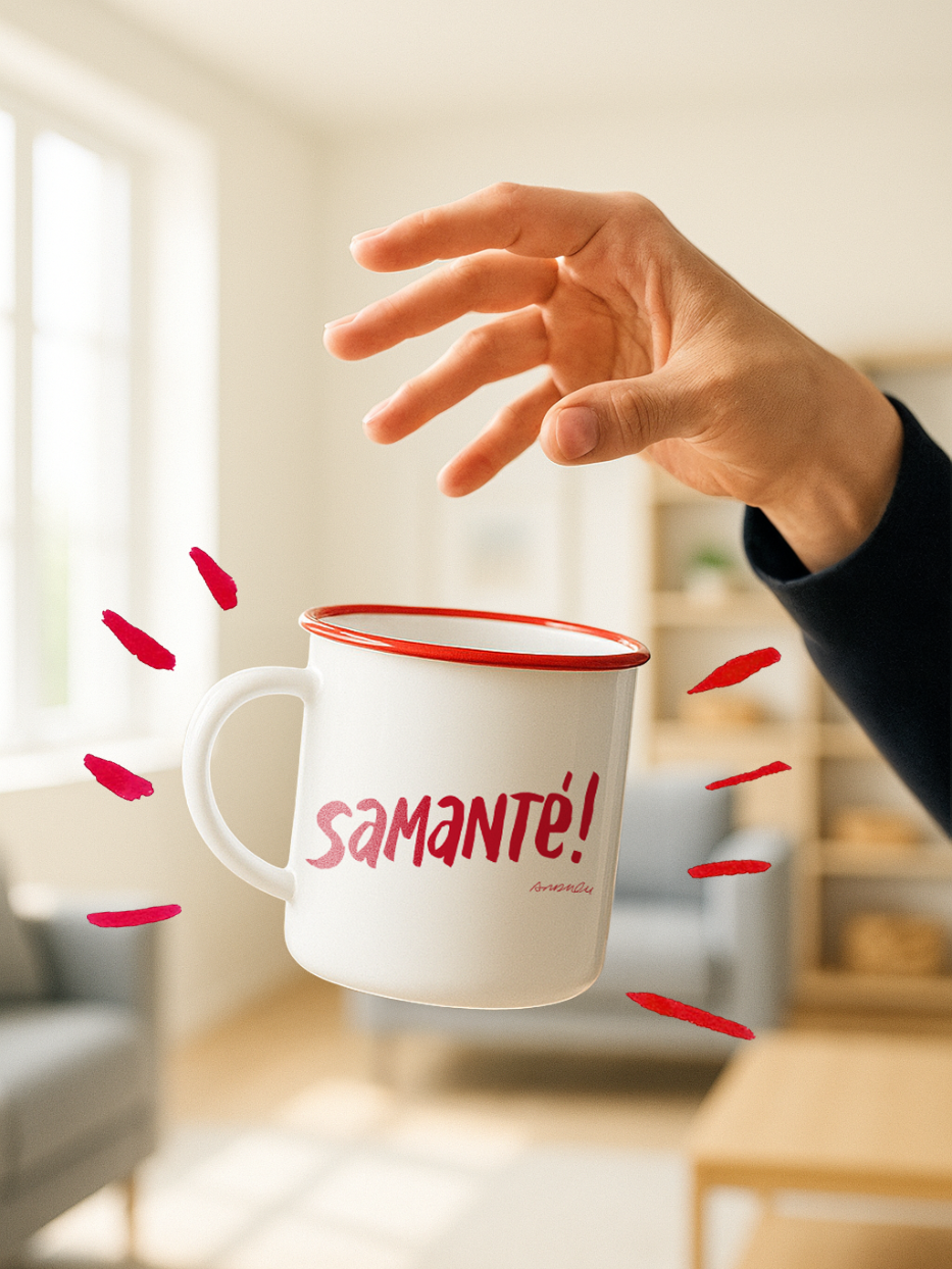Taza "Samanté!" vintage