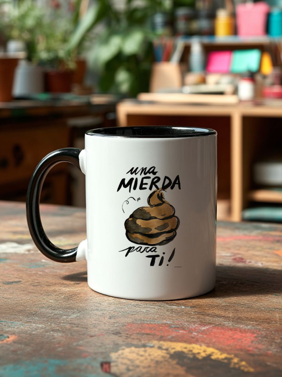 Taza "Una mierda para ti"
