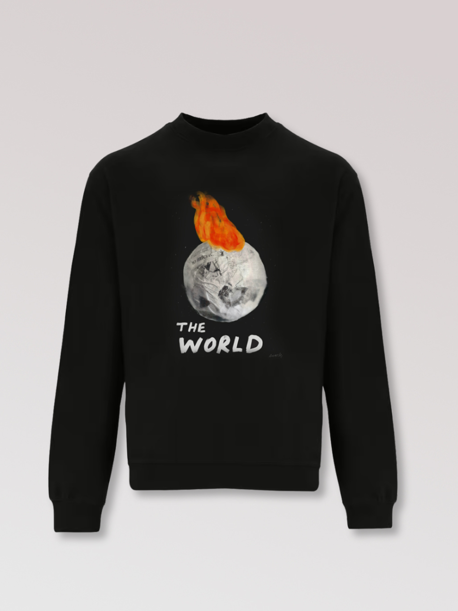 Sudadera "The World on Fire" sin capucha