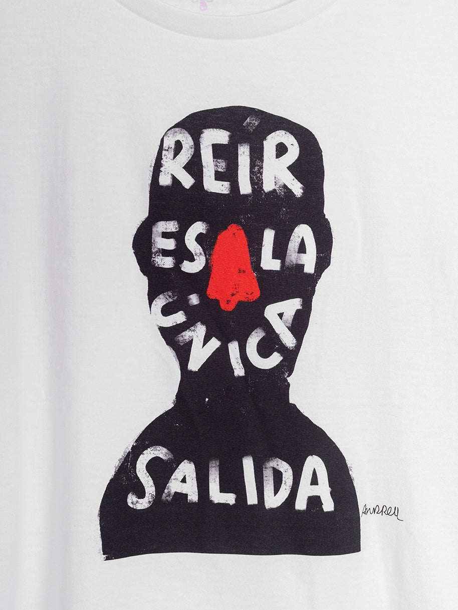 Camiseta "Reír es la única salida"