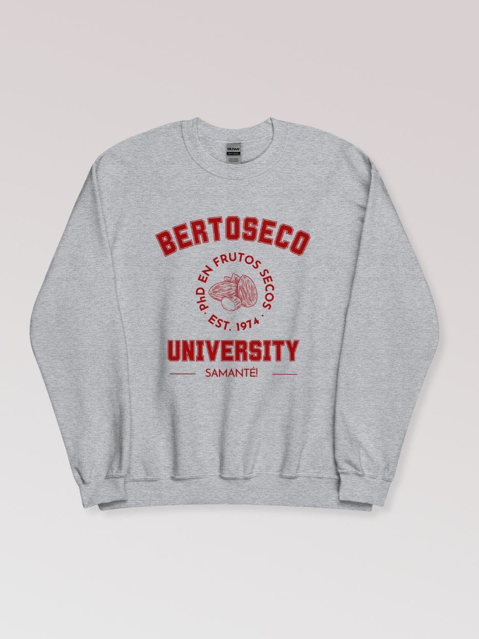 Sudadera "Bertoseco University" sin capucha