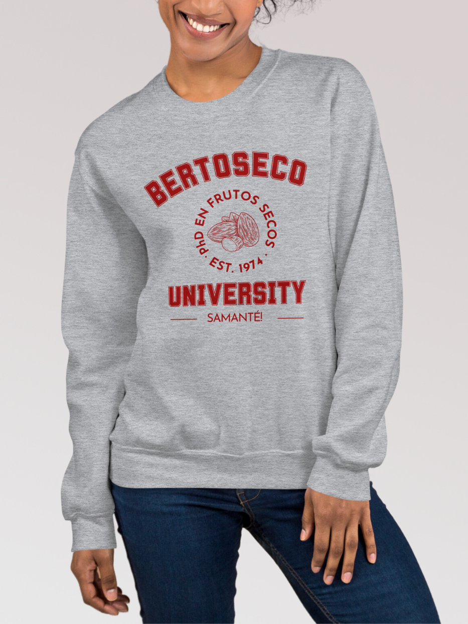 Sudadera "Bertoseco University" sin capucha