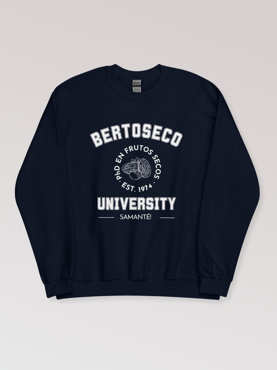 Sudadera "Bertoseco University" sin capucha