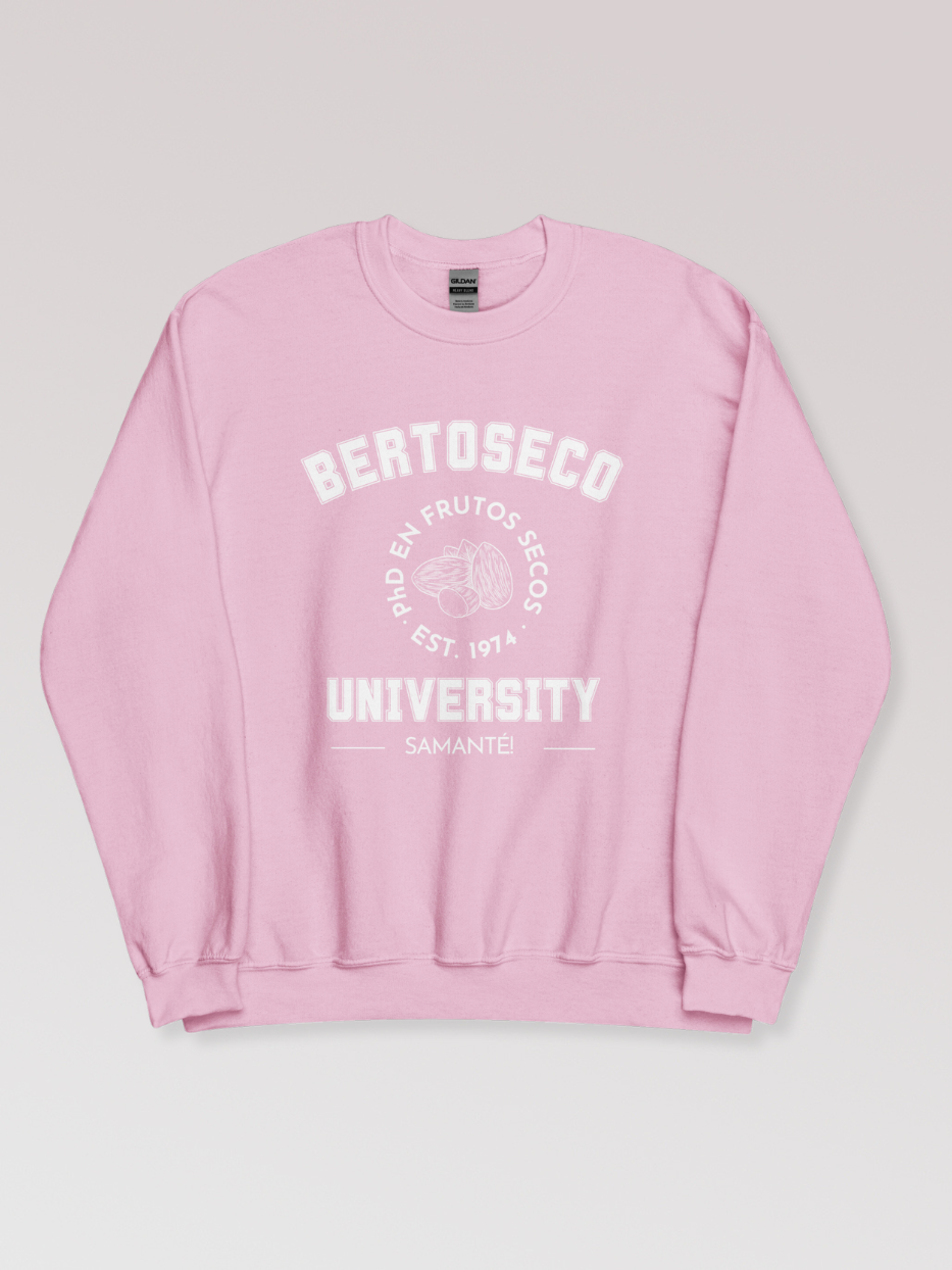 Sudadera "Bertoseco University" sin capucha