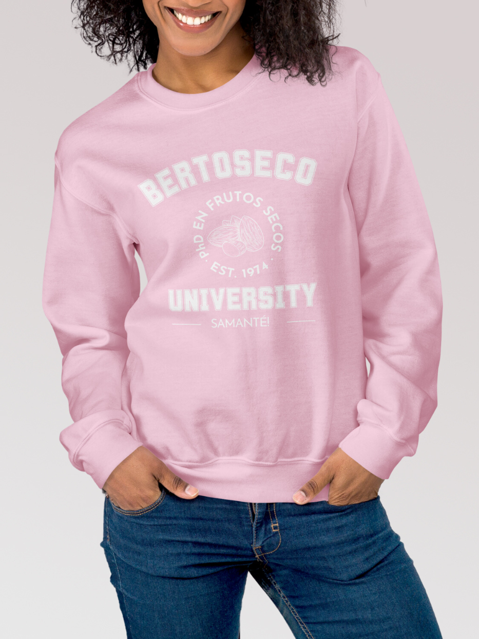 Sudadera "Bertoseco University" sin capucha