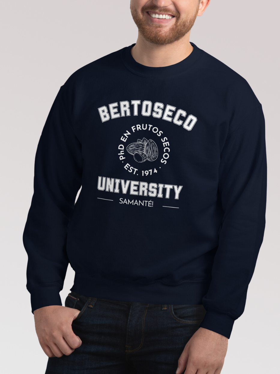 Sudadera "Bertoseco University" sin capucha