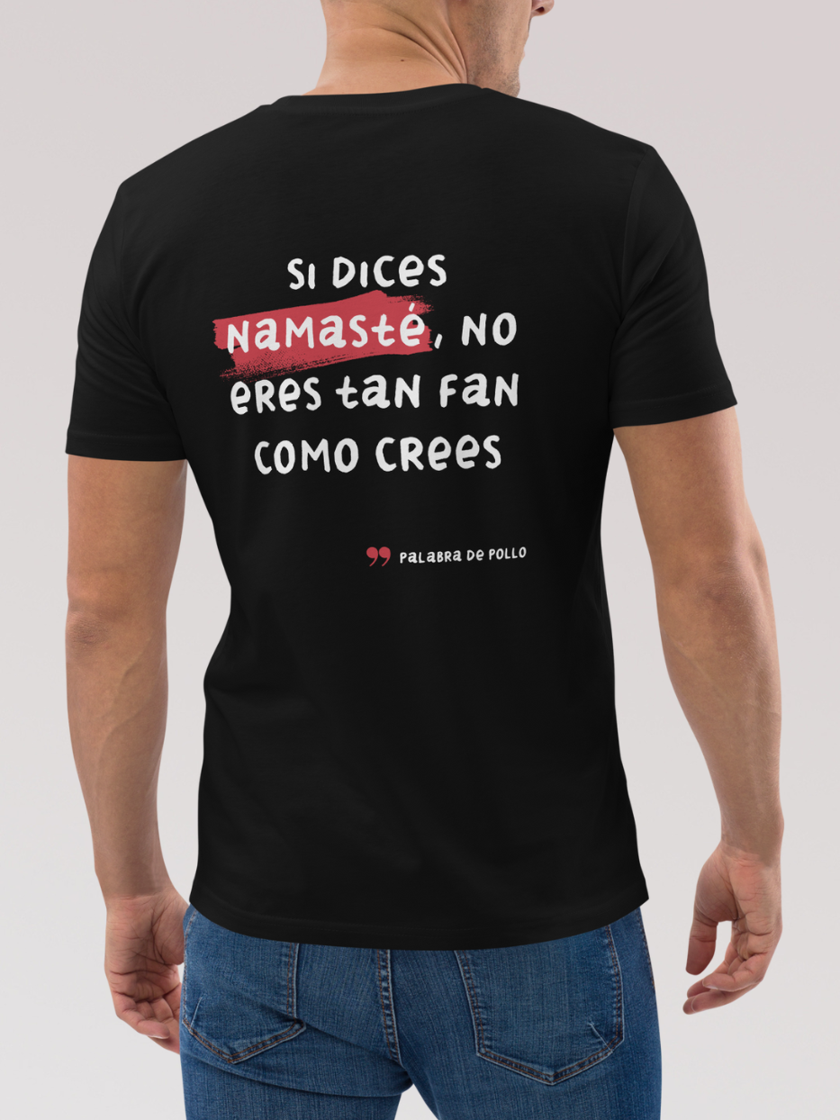 Camiseta "Palabra de pollo" Namasté