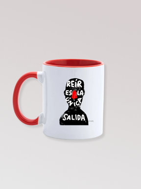 Taza "Reír es la única salida"