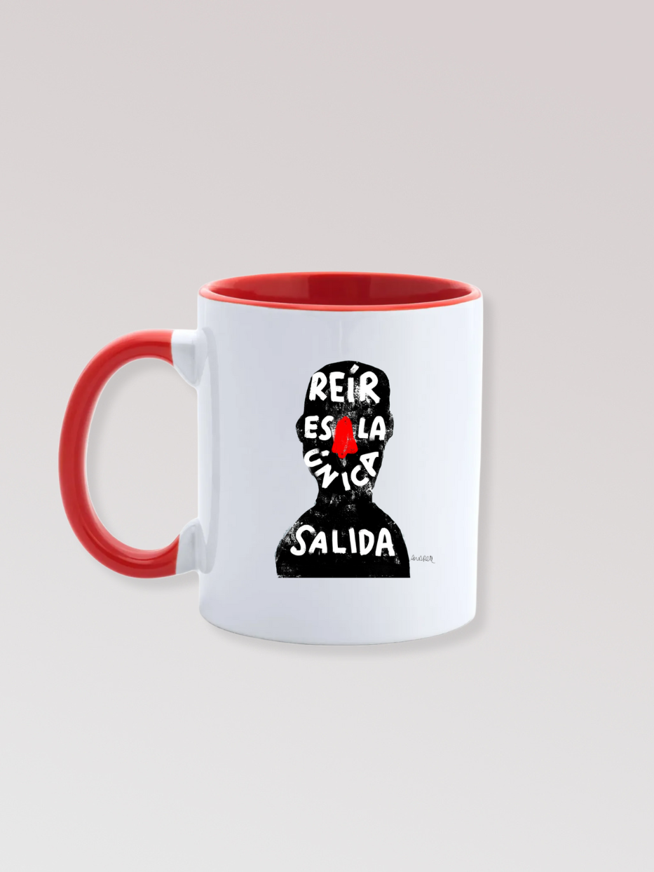 Taza "Reír es la única salida"