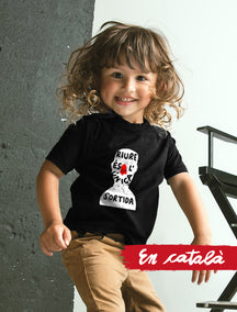 Camiseta infantil "Riure és l'única sortida"