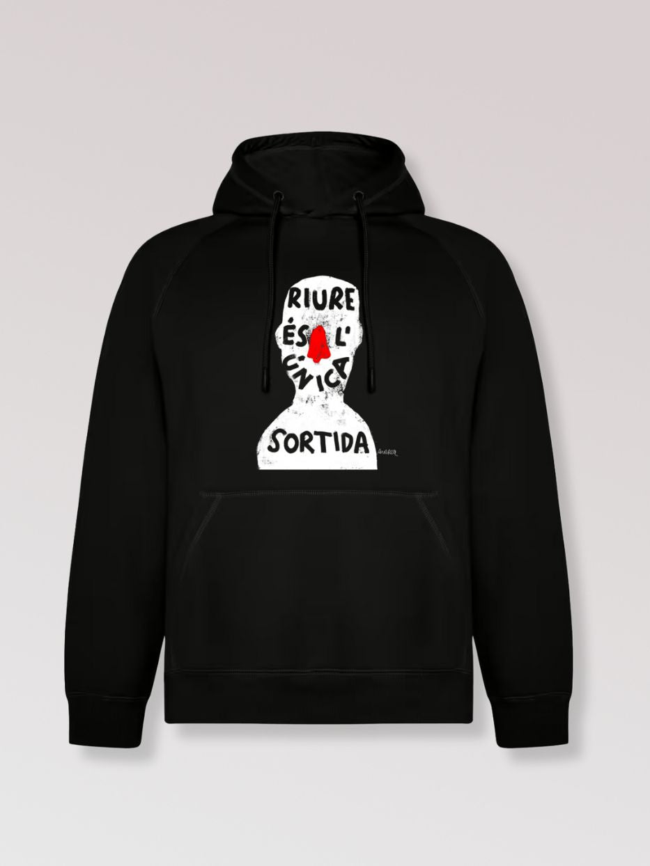 Dessuadora "Riure és l'única sortida"