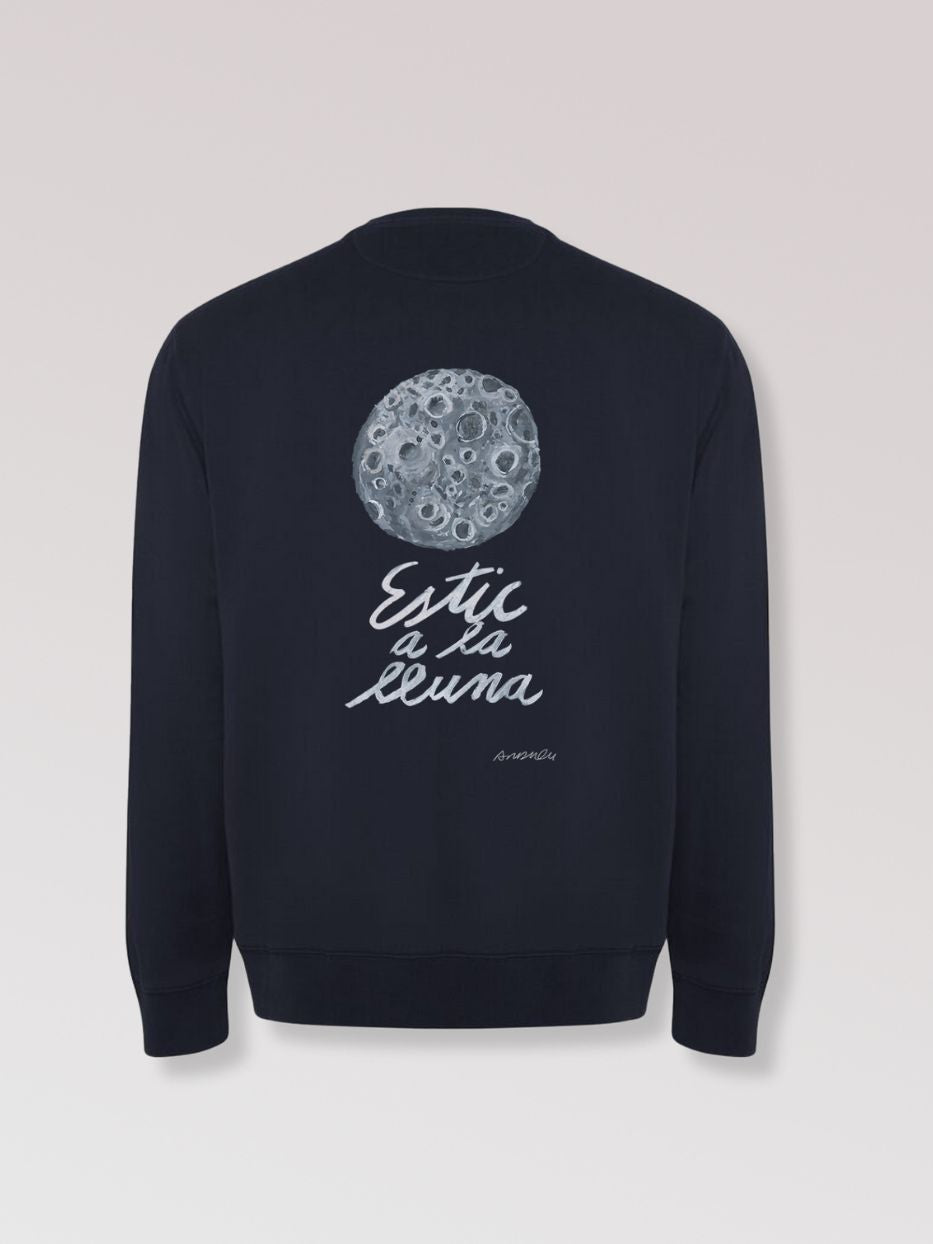 Dessuadora "Estic a la lluna" sense caputxa