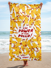 Toalla playa "The Power of the Pollo"