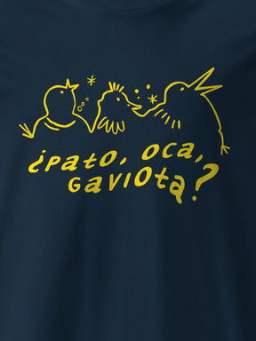 Camiseta "¿Pato, oca, gaviota?"