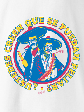 Camiseta "¿Ustedes creen que se puedan peliar?" x Frankie de Leonardis