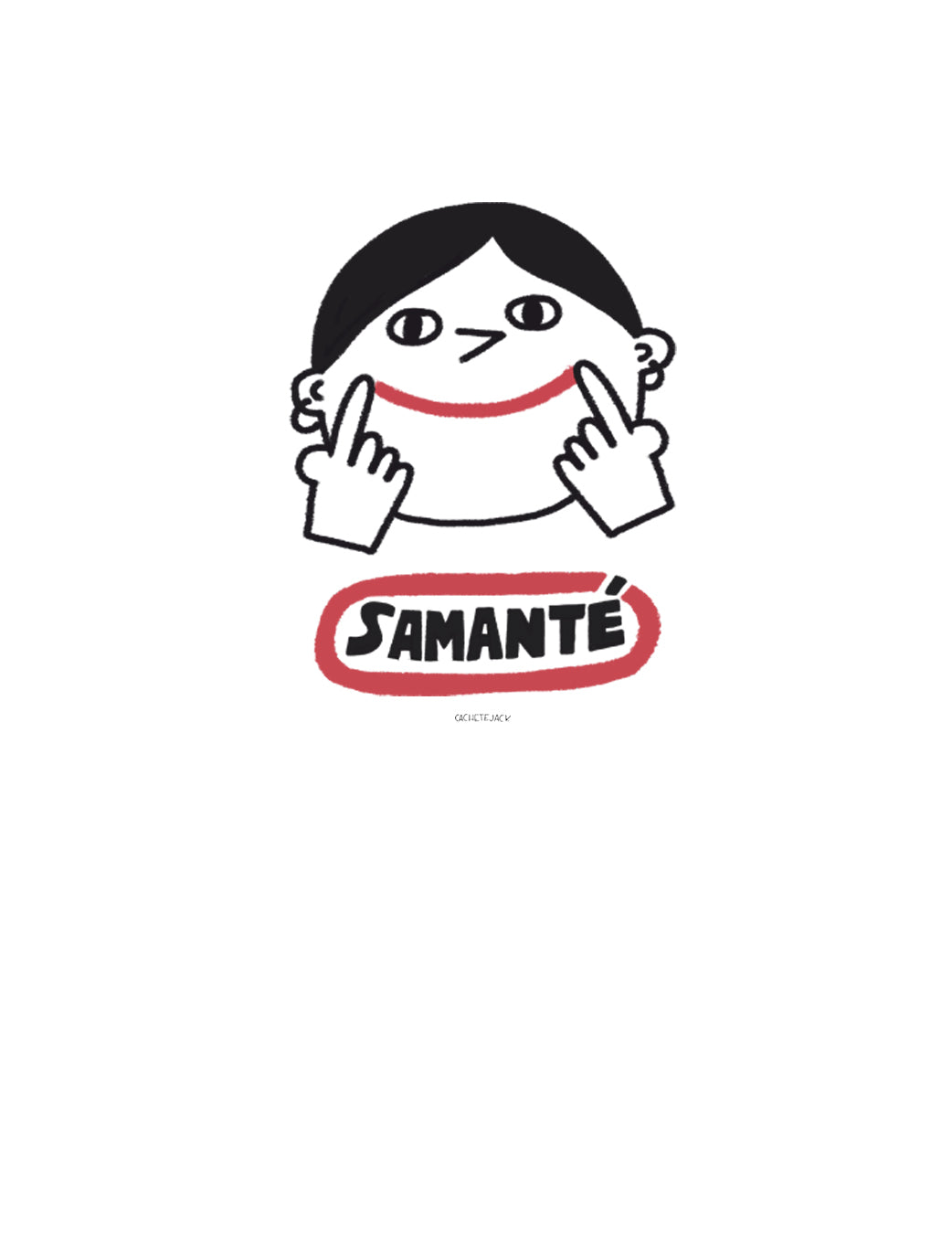 Camiseta x CacheteJack para Samanté!