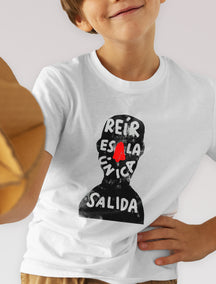 Camiseta infantil "Reír es la única salida"